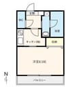 山陽本線（中国）/中庄駅 徒歩4分 3階 築20年 1DKの間取り
