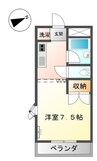 山陽本線（中国）/倉敷駅 徒歩12分 2階 築29年 1Kの間取り