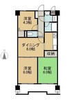 山陽本線（中国）/中庄駅 徒歩6分 4階 築34年 3DKの間取り