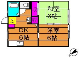 間取図 吉備線<桃太郎線>/東総社駅 徒歩4分 1階 築37年