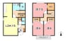 山陽本線（中国）/倉敷駅 徒歩33分 1-2階 築23年 3LDKの間取り