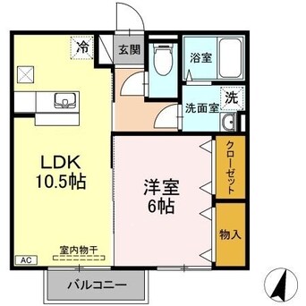間取図 水島臨海鉄道水島本線/三菱自工前駅 徒歩45分 1階 築17年