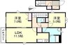 水島臨海鉄道水島本線/浦田駅 徒歩10分 2階 築20年 2LDKの間取り