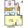 山陽本線（中国）/鴨方駅 徒歩20分 1階 築9年 1LDKの間取り