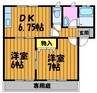 山陽本線（中国）/新倉敷駅 徒歩42分 2階 築26年 2DKの間取り