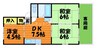 宇野線<宇野みなと線>/茶屋町駅 徒歩13分 2階 築39年 3DKの間取り