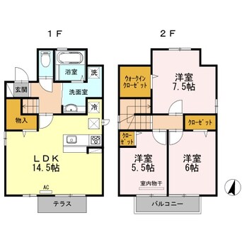 間取図 ハートハウスV　B棟
