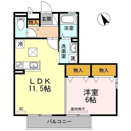 間取り図 水島臨海鉄道水島本線/球場前駅 徒歩30分 1階 築19年