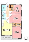 山陽本線（中国）/新倉敷駅 徒歩24分 2階 築22年 3LDKの間取り