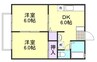 山陽本線（中国）/西阿知駅 徒歩17分 2階 築37年 2DKの間取り