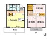 プリムローズ　ベル　C棟 3LDKの間取り