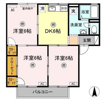 間取図 山陽本線（中国）/新倉敷駅 徒歩22分 1階 築32年