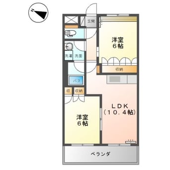 間取図 リビュール・エスポアＡ