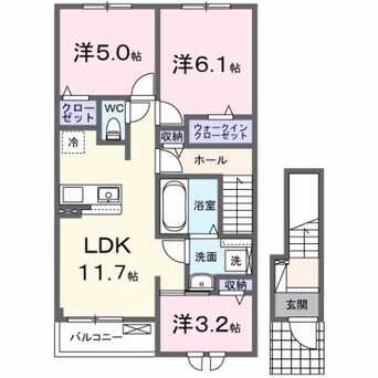 間取図 水島臨海鉄道水島本線/浦田駅 徒歩10分 2階 建築中