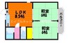 水島臨海鉄道水島本線/西富井駅 徒歩23分 1階 築38年 2DKの間取り