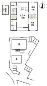 宇野線<宇野みなと線>/備前田井駅 徒歩11分 2階 築19年 2LDKの間取り