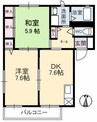 水島臨海鉄道水島本線/球場前駅 徒歩11分 1階 築24年 2DKの間取り