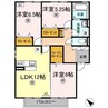 山陽本線（中国）/倉敷駅 徒歩29分 2階 築16年 3LDKの間取り