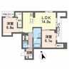 山陽本線（中国）/西阿知駅 徒歩12分 2階 築浅 2LDKの間取り