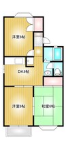山陽本線（中国）/庭瀬駅 徒歩48分 2階 築33年 3DKの間取り