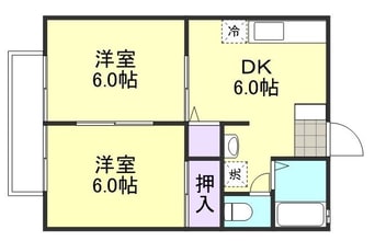 間取図 山陽本線（中国）/西阿知駅 徒歩17分 1階 築38年