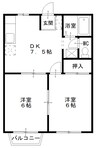 水島臨海鉄道水島本線/西富井駅 徒歩23分 1階 築35年 2DKの間取り