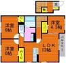 山陽本線（中国）/新倉敷駅 徒歩30分 2階 築11年 2DKの間取り
