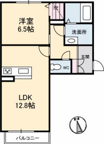 間取図 山陽本線（中国）/倉敷駅 徒歩8分 2階 築5年