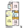 水島臨海鉄道水島本線/倉敷市駅 徒歩31分 1階 築浅 2LDKの間取り