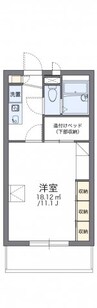 レオパレスパティオＭ 1Kの間取り