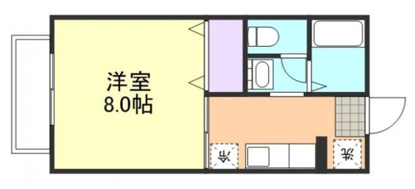 間取図 山陽本線（中国）/新倉敷駅 徒歩42分 1階 築30年