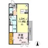 山陽本線（中国）/倉敷駅 徒歩23分 2階 築浅 1LDKの間取り