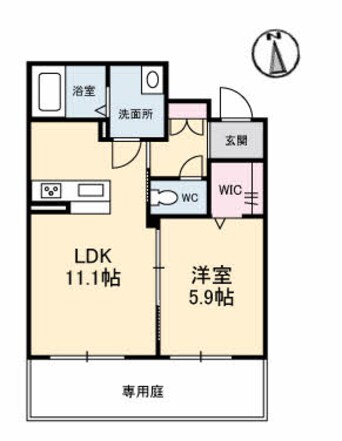 間取図 山陽本線（中国）/倉敷駅 徒歩22分 1階 築8年