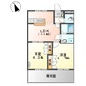 山陽本線（中国）/西阿知駅 徒歩6分 1階 築21年 2LDKの間取り