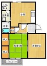 山陽本線（中国）/金光駅 徒歩18分 2階 築36年 2DKの間取り