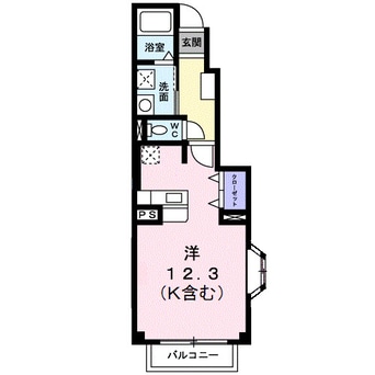 間取図 山陽本線（中国）/西阿知駅 徒歩29分 1階 築23年