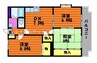 伯備線/総社駅 徒歩13分 2階 築19年 3DKの間取り