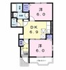 山陽本線（中国）/新倉敷駅 徒歩26分 1階 築20年 2DKの間取り