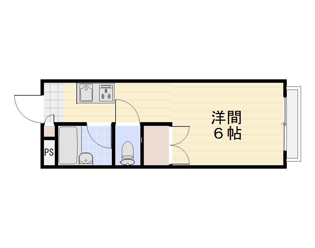 間取り図 瀬戸大橋線/児島駅 徒歩9分 1階 築30年