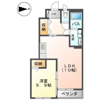 間取図 山陽本線（中国）/倉敷駅 バス14分イオン西入口下車:停歩2分 1階 築12年