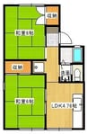 水島臨海鉄道水島本線/浦田駅 徒歩13分 2階 築38年 2DKの間取り