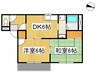 水島臨海鉄道水島本線/球場前駅 徒歩14分 2階 築31年 2DKの間取り