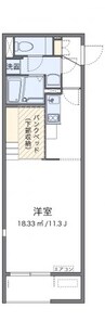 吉備線<桃太郎線>/東総社駅 徒歩18分 1階 築8年 1Rの間取り