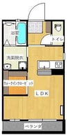 山陽本線（中国）/倉敷駅 徒歩10分 1階 築20年 1Rの間取り