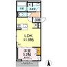 山陽本線（中国）/倉敷駅 徒歩7分 1階 築浅 1LDKの間取り
