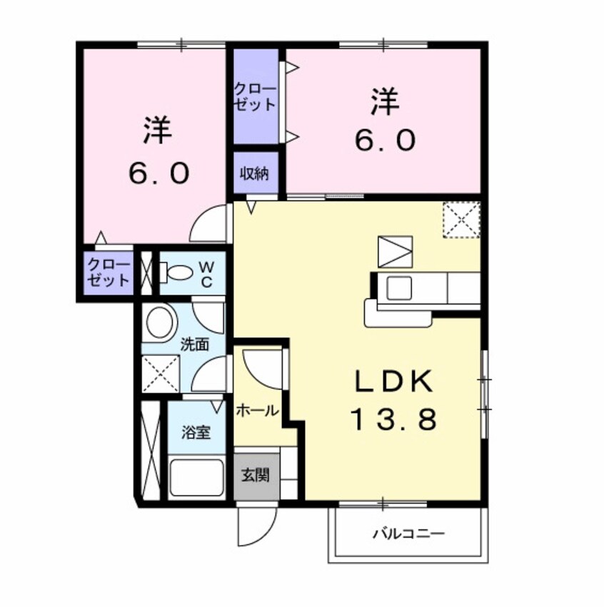 間取図 山陽本線（中国）/倉敷駅 徒歩19分 1階 築19年