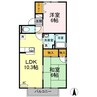 水島臨海鉄道水島本線/球場前駅 徒歩9分 2階 築26年 2LDKの間取り