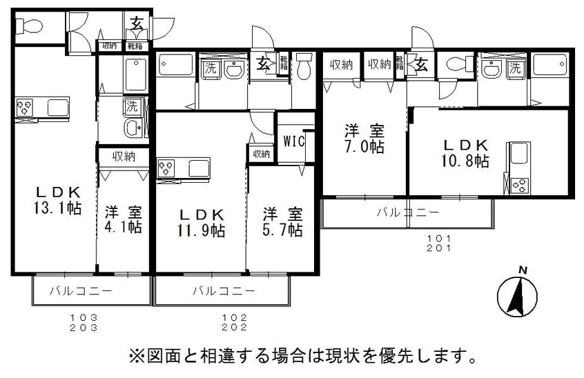 間取図 山陽本線（中国）/中庄駅 徒歩16分 2階 築10年