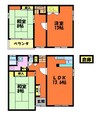 山陽本線（中国）/倉敷駅 徒歩20分 1-2階 築45年 3LDKの間取り