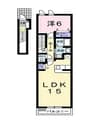 瀬戸大橋線/植松駅 徒歩2分 2階 築12年 1LDKの間取り